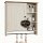HOME Bathroom Wall Cabinet White