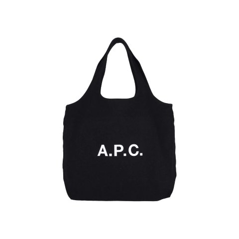A.P.C.Cotton Tote Bag Black