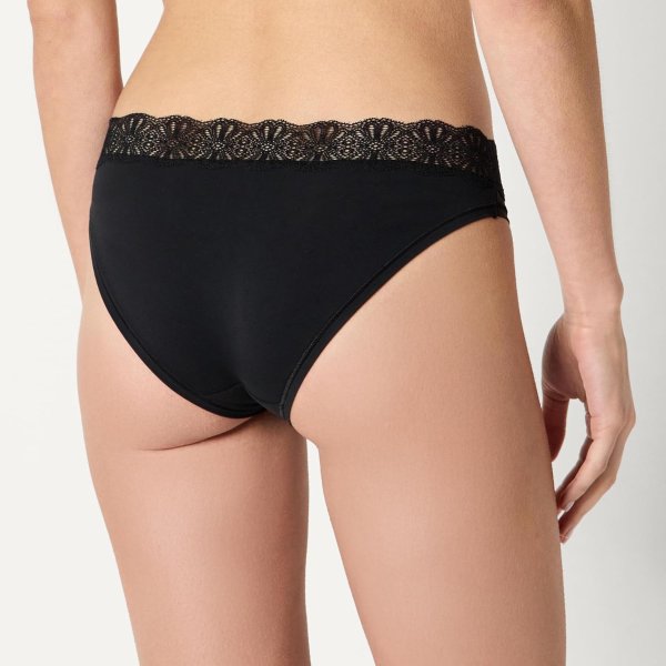 Amazon Essentials 女士微纤维蕾丝边三角裤 6条