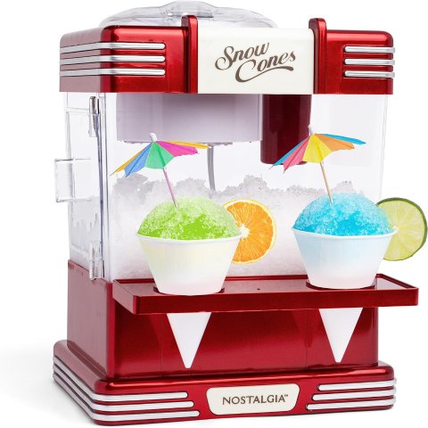 Nostalgia Snow Cone Machine Retro Red