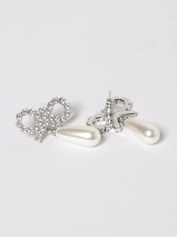Earrings RS26631EP Brass Synthetic Pearl Rhinestone