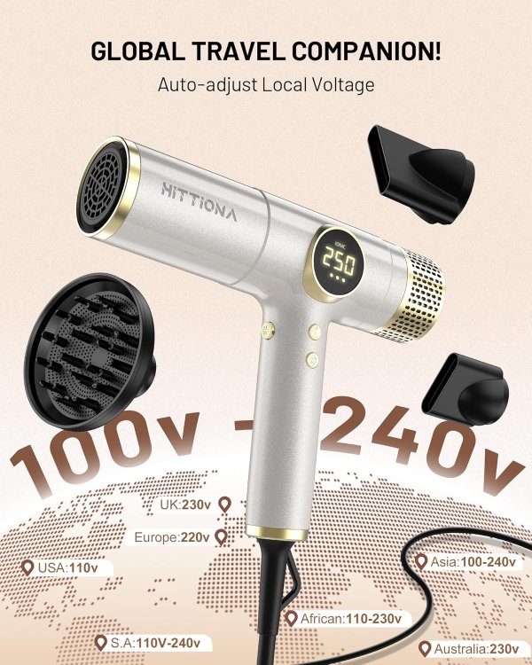 2026旅行电吹风 便携低噪 2000W