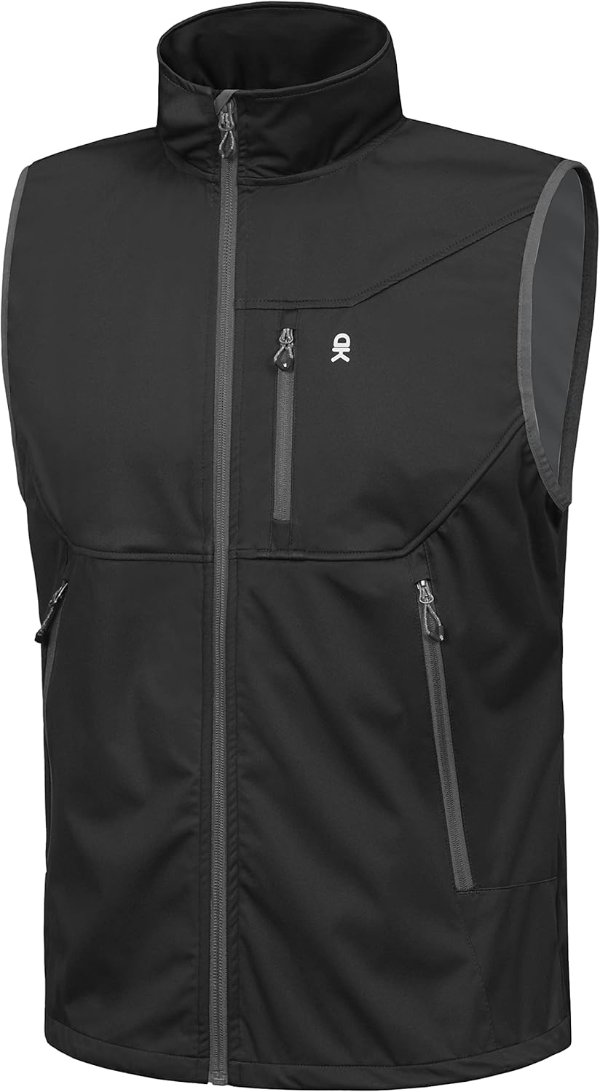 Little Donkey Andy Men's Lightweight Softshell Vest Windproof
