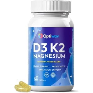 Vitamin D3 K2 B6 镁胶囊 5000IU 高吸收