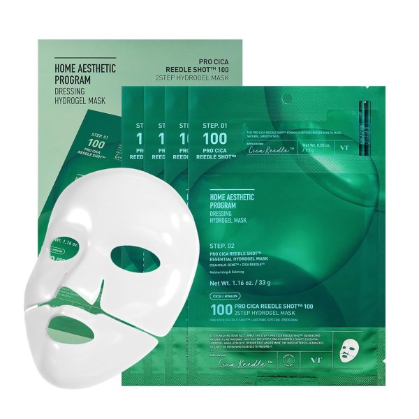 VT Pro Cica Reedle Shot 100 2-Step Hydrogel Mask 4 Sheets