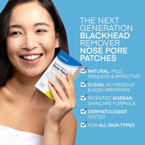 TEREZ & HONOR Blackhead Remover Nose Pore Patches 5 Pcs