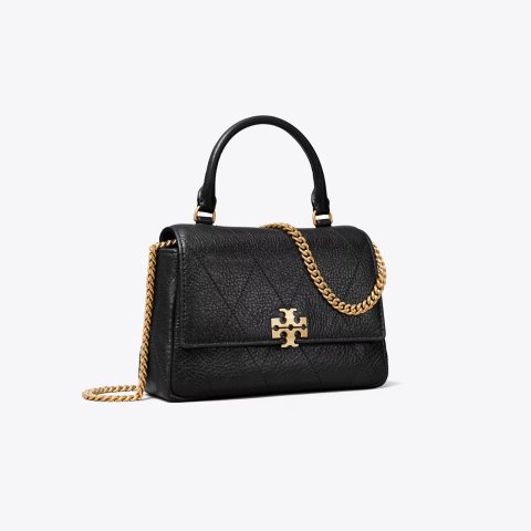 MINI CHARLIE Quilted Top-Handle Crossbody Bag