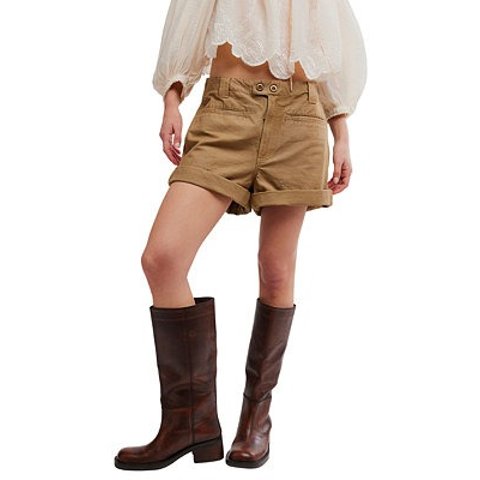 Free People Sakura Women s Rolled Leg Cargo Shorts
