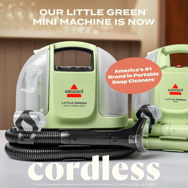 BISSELL Little Green 4015 Cordless Mini Carpet Cleaner