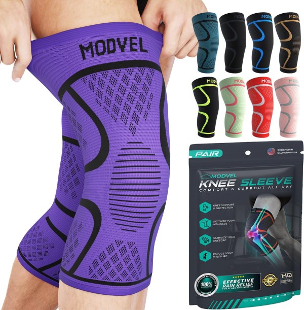 Modvel Knee Braces Purple XS 2 Pack