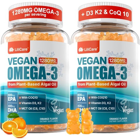 Vegan Omega-3 Gummies 600mg EPA 2 Pack