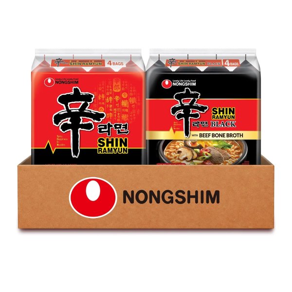 辛拉面 经典辣味+牛骨汤底 8包