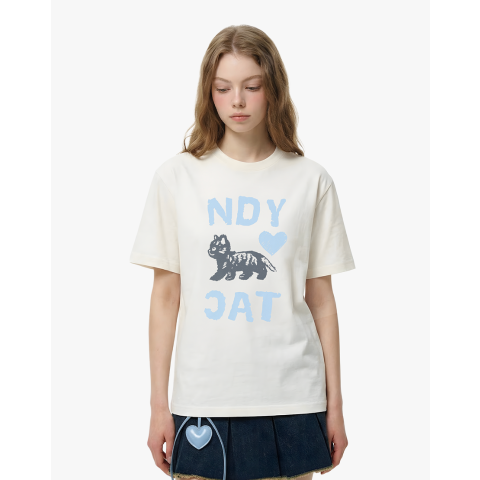 NERDYHeart Baby Cat Short Sleeve T-Shirt Ivory
