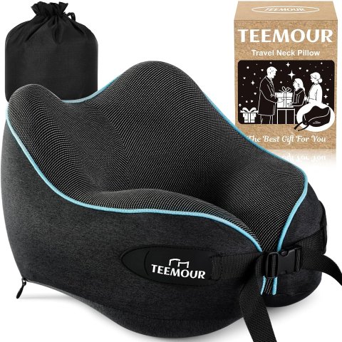 Teemour Memory Foam Neck Pillow Portable