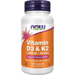 NOW  Vitamin D3 K2 1000IU 120粒