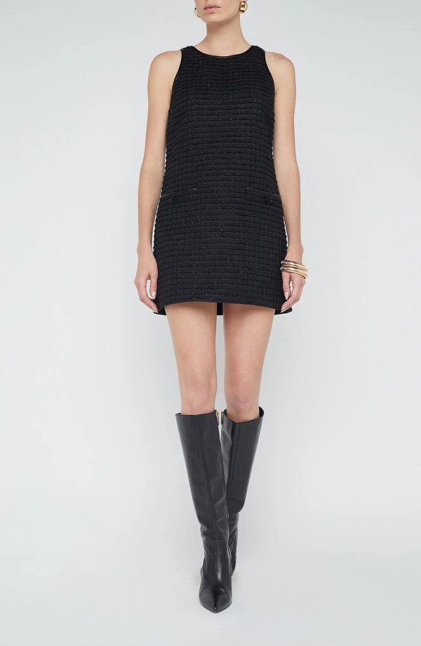 Florian Metallic Shift Minidress Women