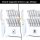 imarku 14-Piece Stainless Steel Kitchen Knife Set White