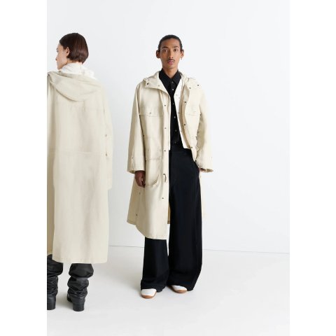 LemaireWH050 Unisex Raincoat Linen Cotton