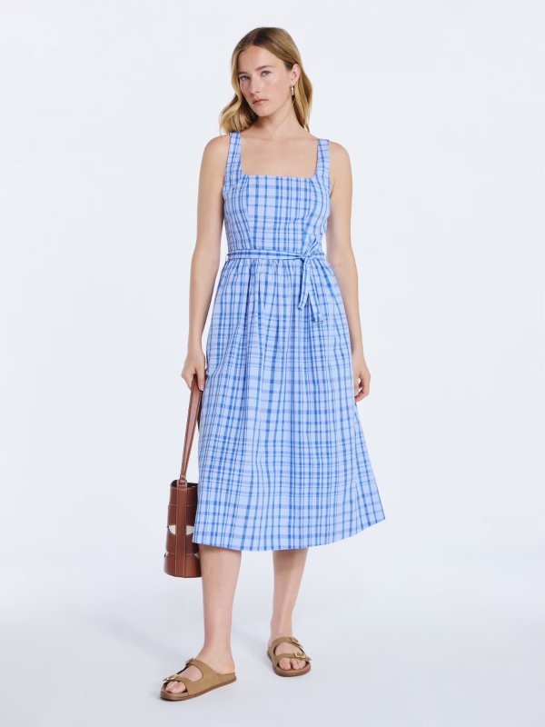 Women's Sleeveless Cotton Midi Dress XS-4X