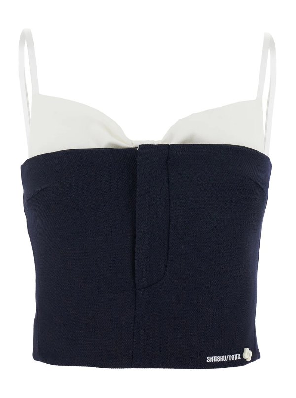  Black Sleeveless Top with Bow