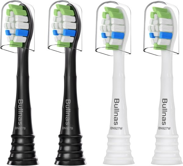 Bullnas Sonicare W型号电动牙刷替换刷头 4支