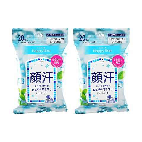 Happy Deo 薄荷面部湿巾 20片