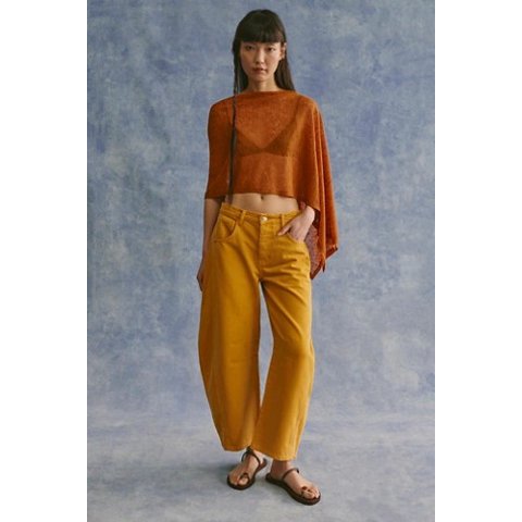 Good Luck Mid-Rise Barrel Jeans