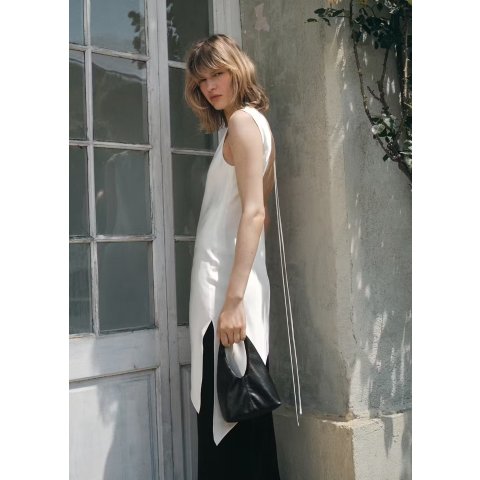  Asymmetrical Satin Top Women