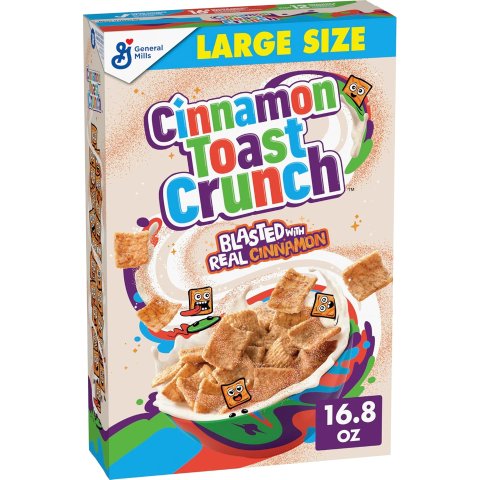 Cinnamon Toast Crunch Large Size Crispy Cinnamon Cereal 16.8 oz