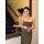 The Linear Suiting Dress Cocoa Melange