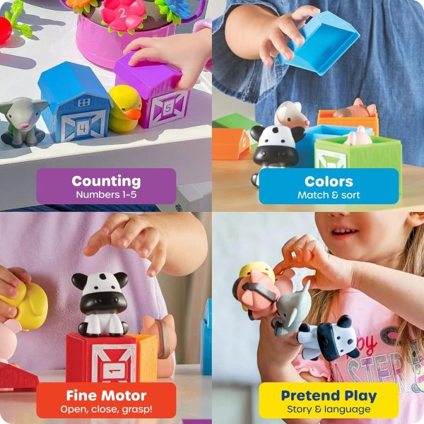Peekaboo Learning Farm 幼儿动物玩具套装