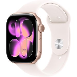 Apple Watch Series 11 智能手表 46mm 粉金色