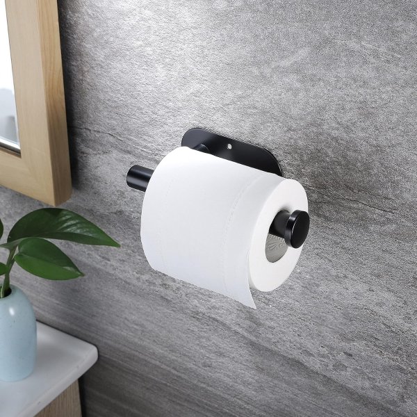 YIGII Black Toilet Paper Holder Stainless Steel