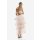  Linen-Blend Halterneck Dress Light Pink
