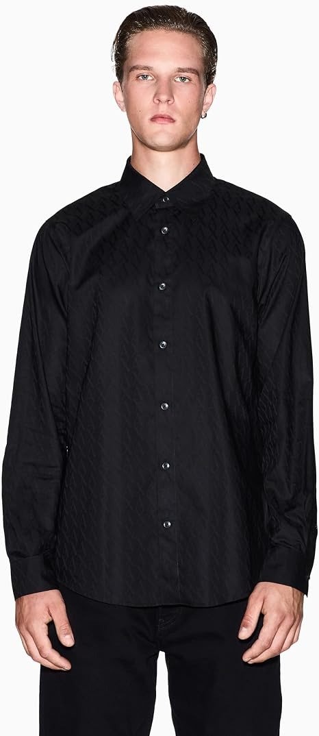 Armani Exchange 长袖棉质衬衫