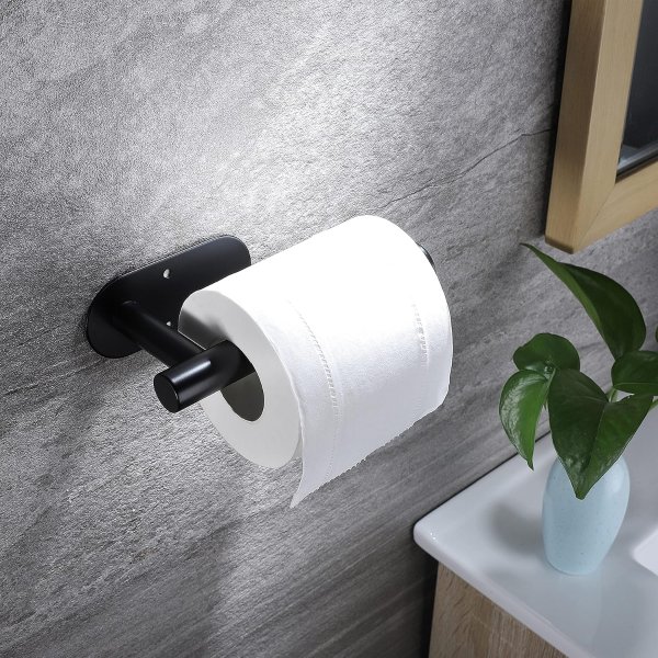 YIGII Black Toilet Paper Holder Stainless Steel