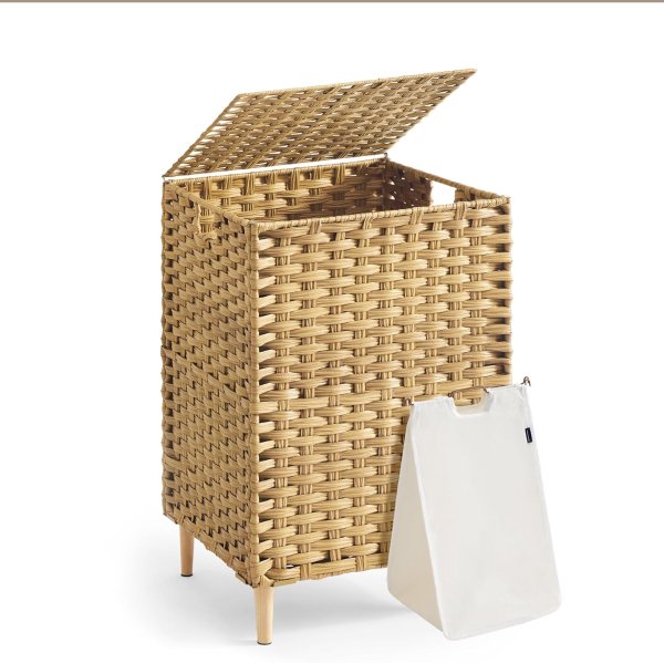 Laundry Hamper ULCB221YE01 PE Rattan 25 Gal