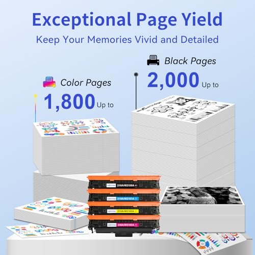 210A Toner Cartridges 4-Pack with Chip