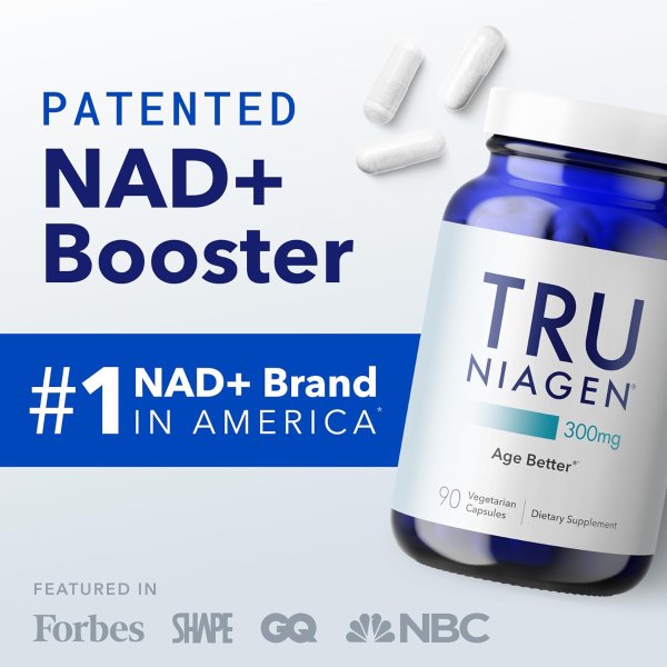 TRU NIAGEN NAD+补充剂 300mg 90天 2瓶