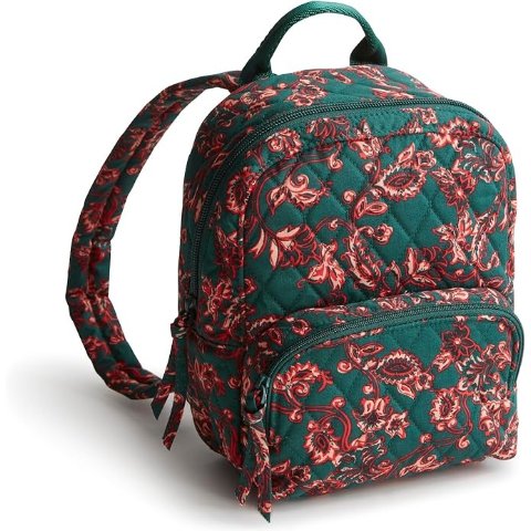 Vera Bradley Mini Banbury 棉质双肩包 维多利亚藤蔓款