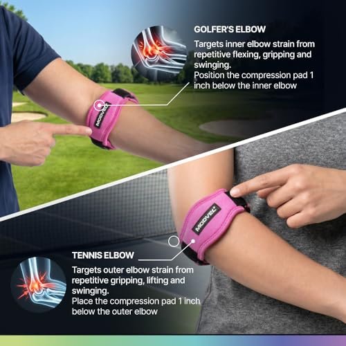 Modvel Adjustable Elbow Support Strap Compression Pad