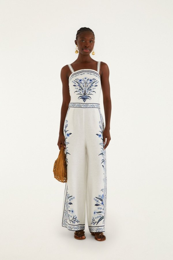 Off-White Euroflax Linen Jumpsuit