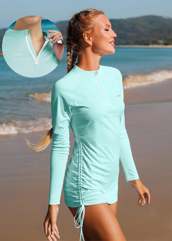 Ewedoos Women’s Rash Guard Long Sleeve UPF 50+