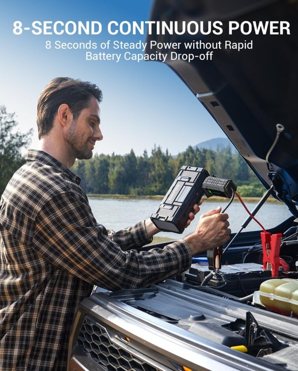 AVAPOW 6000A Portable Car Jump Starter 12V