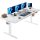Electric Standing Desk 71x35 Inch White