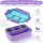 QQKO Kids Bento Lunch Box Purple 4 Compartments