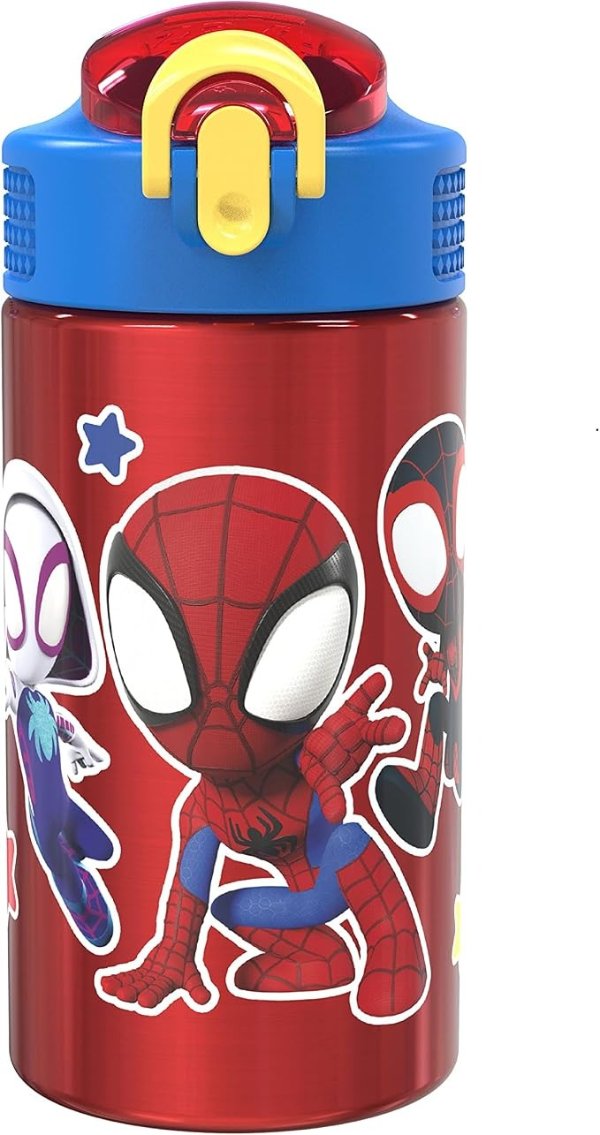 Zak Designs Spider-Man 儿童不锈钢水壶 15.5盎司
