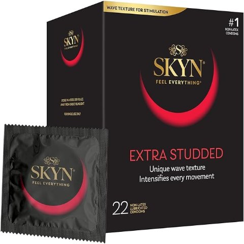Skyn IcelandSKYN Extra Studded 安全套 22只