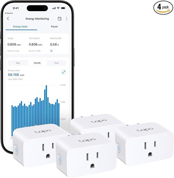 TP-Link Tapo P110M 智能插座 4件