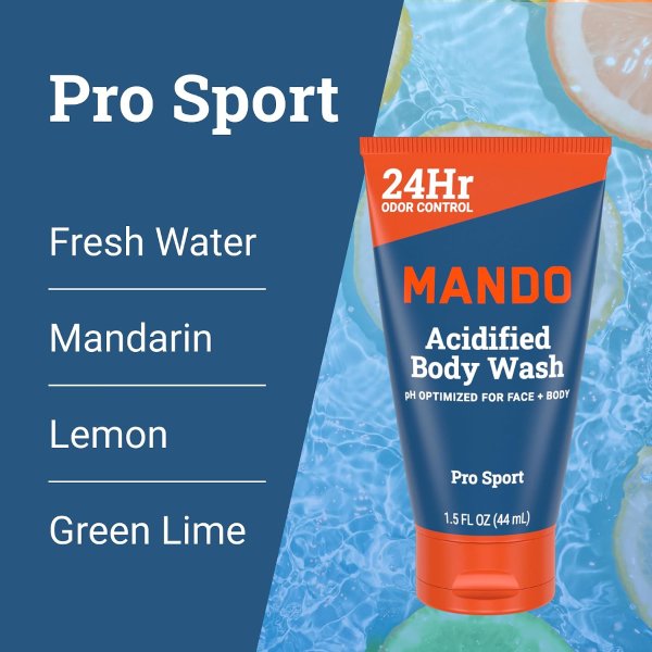 Mando 迷你沐浴露 1.5盎司 4种香型